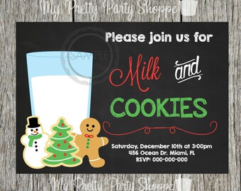 christmas party invitation kids christmas children s etsy
