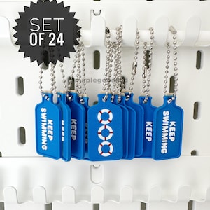 Message in a Bottle | Swim Keychain Charms | Concert Bulk Freebies (24 pcs)