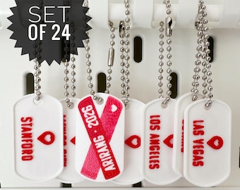 3D Printed City Keychain Charms |  Kpop Concert Freebie Souvenir | Bulk Concert Freebies (24 Pack)