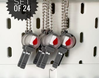 Vampire-Themed 3D Printed Lightstick Keychain Charms | Bulk Concert Freebies (24 pcs)