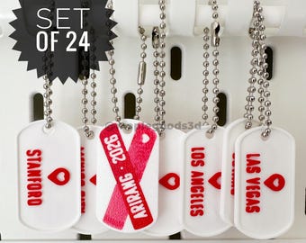 3D Printed City Keychain Charms |  Kpop Concert Freebie Souvenir | Bulk Concert Freebies (24 Pack)
