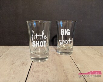 Aazon.co | Lounsweer 2 Pcs Sorority Big Little Shot Glasses With