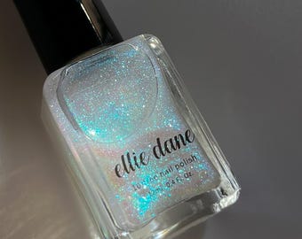Moonstone - Iridescent Blue Color Shifting Shimmer Indie Vegan Nail Polish