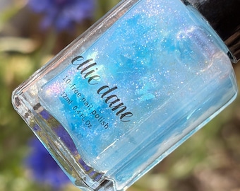 Butterfly Effect - Iridescent Blue-Purple-Pink Shimmer Butterfly Glitter Color Shifting Indie Vegan Nail Polish