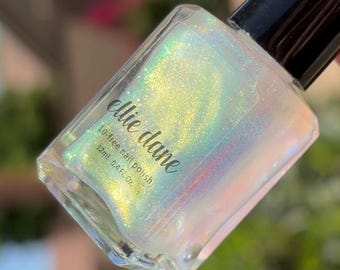 Fire Opal - Iridescent Rainbow Flame Color Shifting Shimmer Indie Vegan Nail Polish