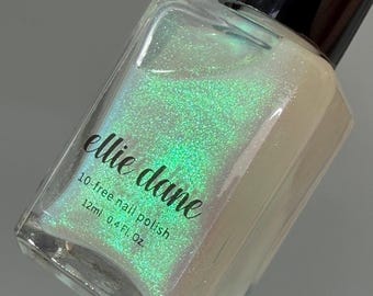 Ghost Ship - Iridescent Green Color Shifting Shimmer Indie Vegan Nail Polish