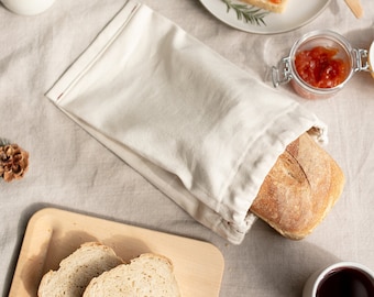 Poche Medium Bag, Washable Zero Waste Organic Cotton, Perfect for Storing Bread or Produce