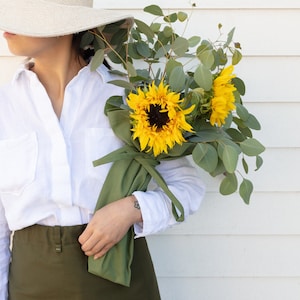 Sac fourre-tout en toile réutilisable pour bouquet de fleurs | Olivier