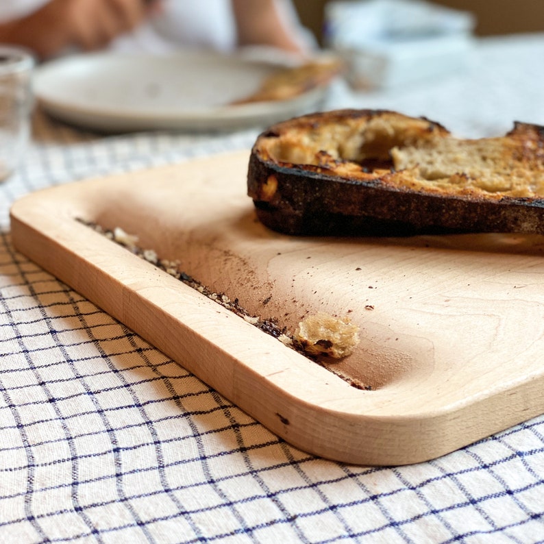 Hand Crafted USA Maple Bois Bread Cutting Board image 2