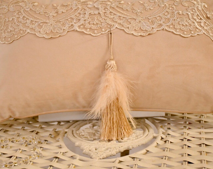 Feather Keychain Bow