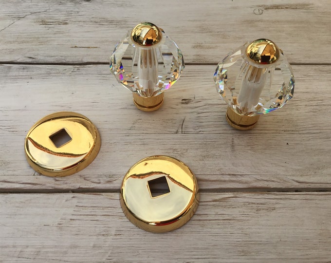 Antique Pure Crystal Door Knobs