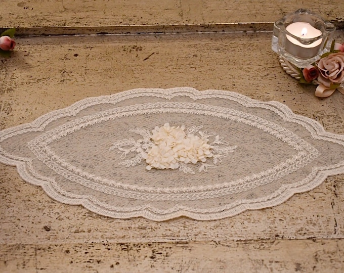 Italian embroidered doilies "lily of the valley"
