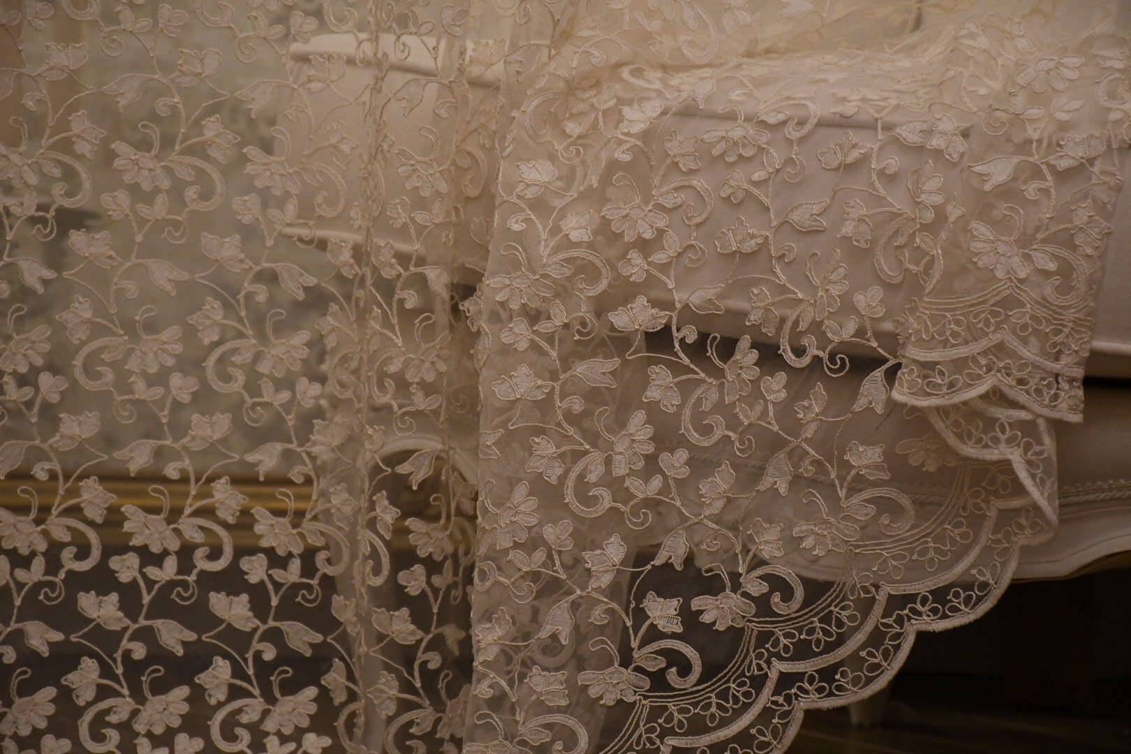 Tenda In Pizzo Nero 100x140 Cm Per Soggiorno E Camera – Elegante, Semitrasparente E Facile Da Montare