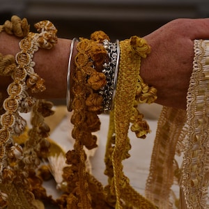 Cipolline oro, beige ,avorio di passamaneria preziosa
