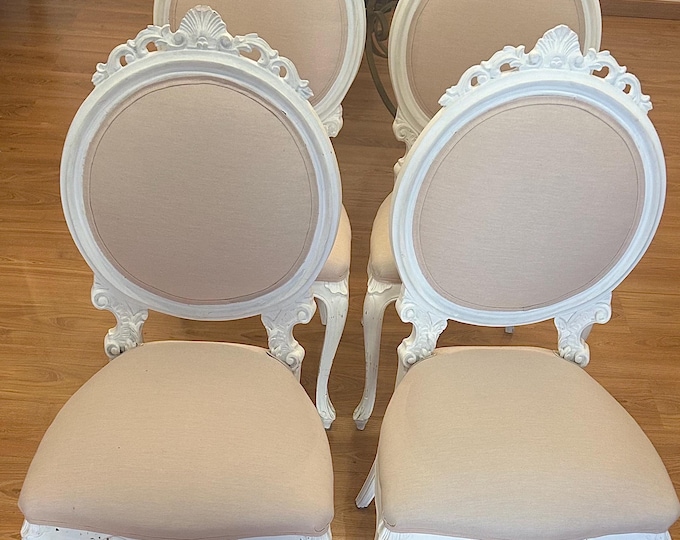 Set of 4 Louis XVI style chairs from 1900 Italy
