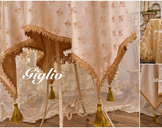 "Royal Style Oro" collection, luxury damask tablecloth tablecloth