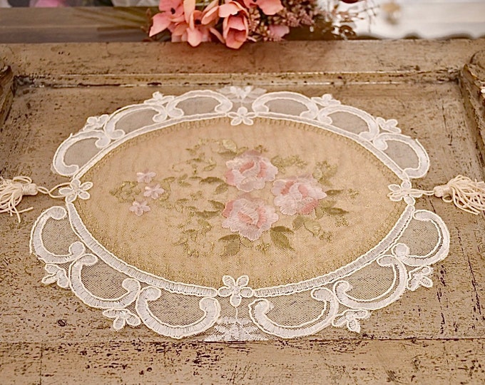 Tulle doily “RoseRegali”