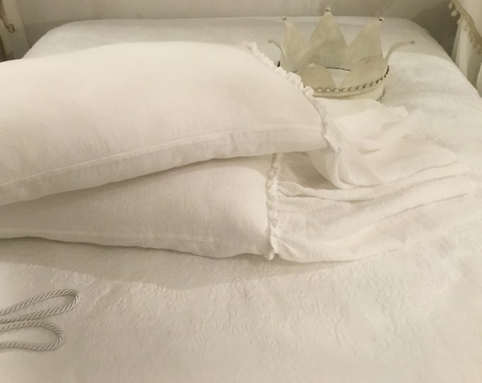 "natural chic" white pillow covers