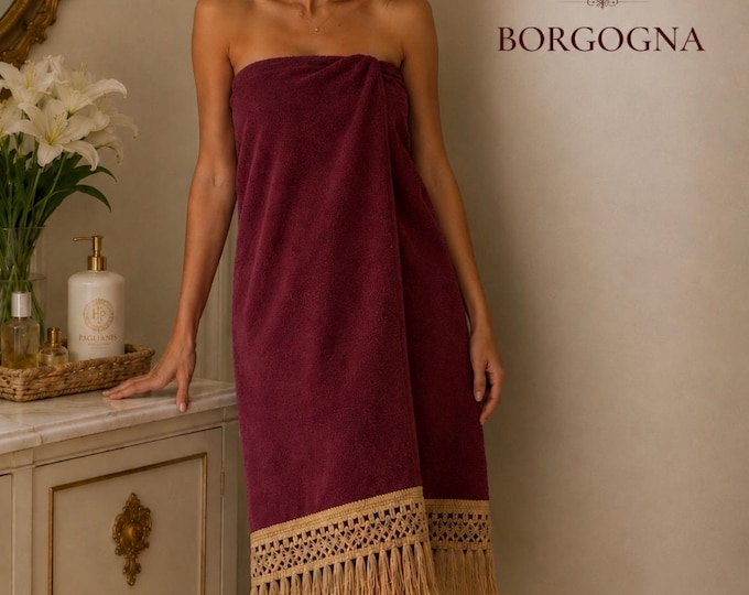 Faggianis Luxury Towel and Bath Sheet Set in 100% Cotton Terry with Italian Trimmings