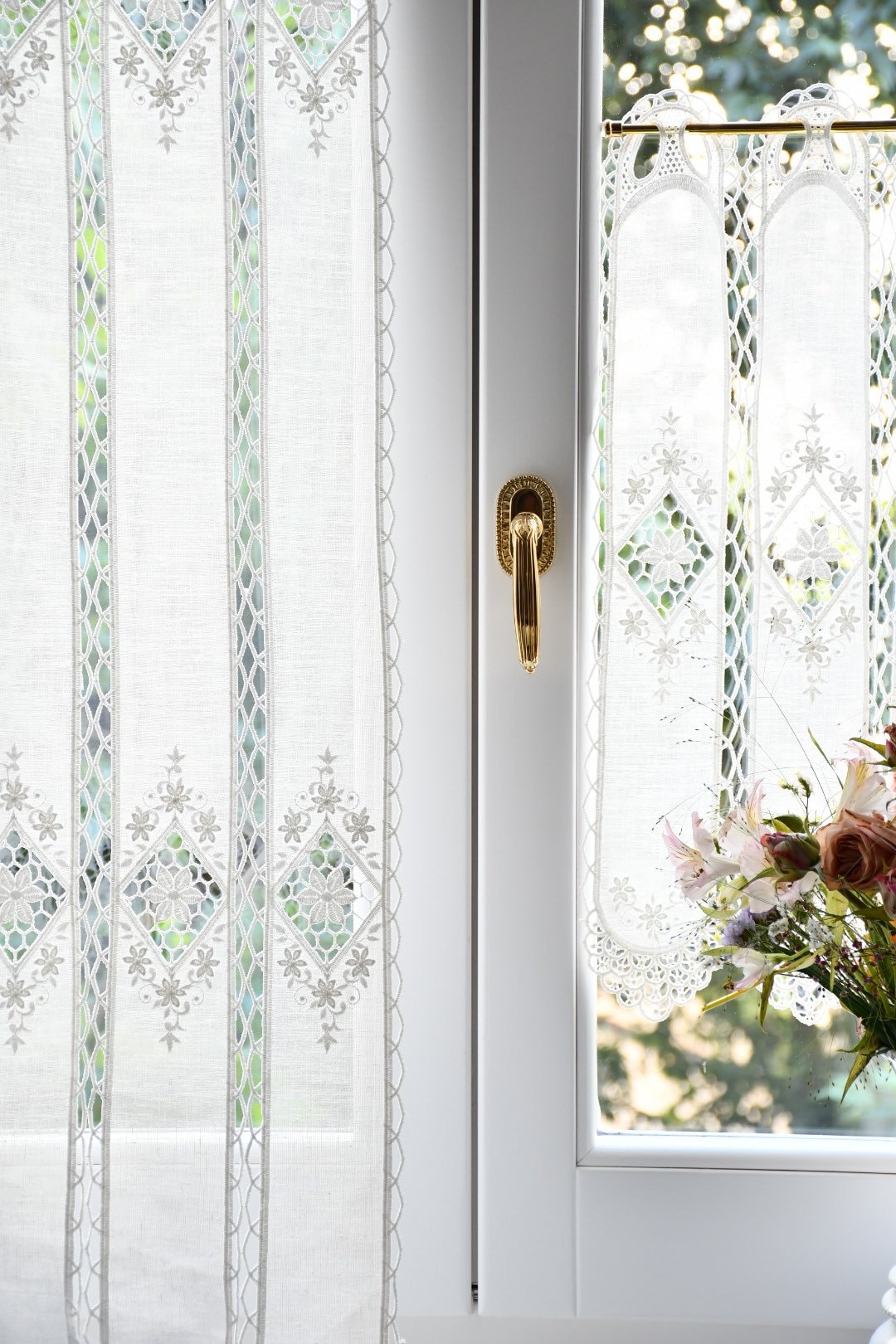 Lucy Embroidered Glass Curtains -  Norway