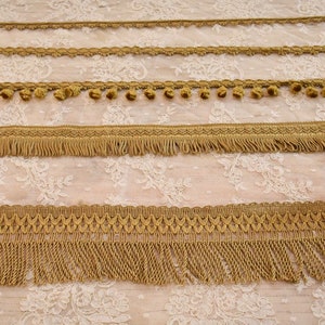Italian luxury gold trimmings finishes