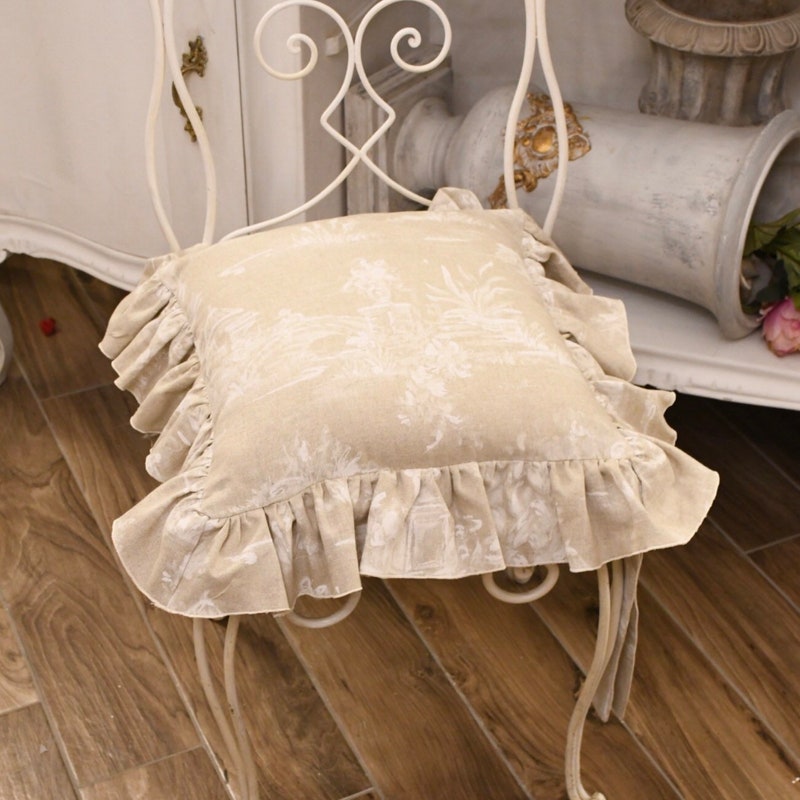 Ruffle Chair Cushion - Etsy