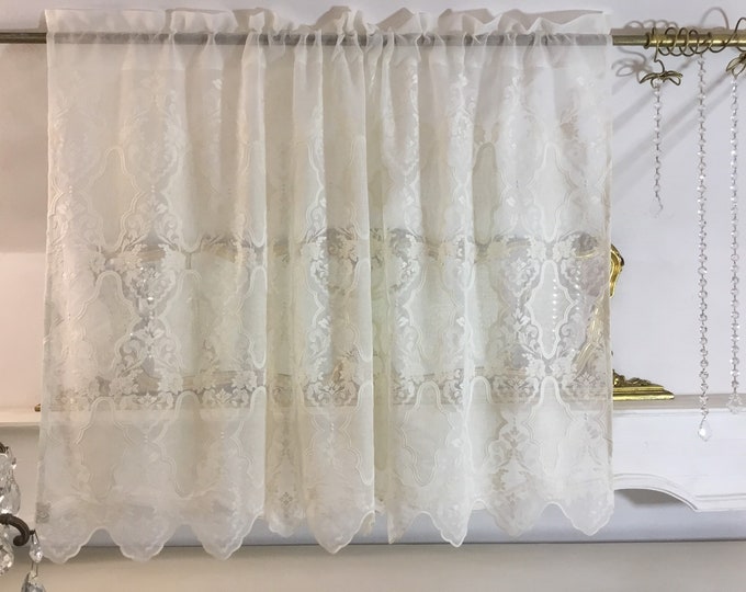 Embroidered valance "CLEOPATRA" handmade in Italy