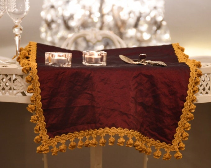 Runner luxury bordeaux collection "Il Rinascimento"