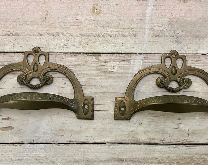 Pair of Italian 20th century ornament handles