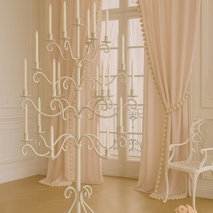 21-candle candelabra, handmade in our artisan workshops. Rare edition for aristocratic events