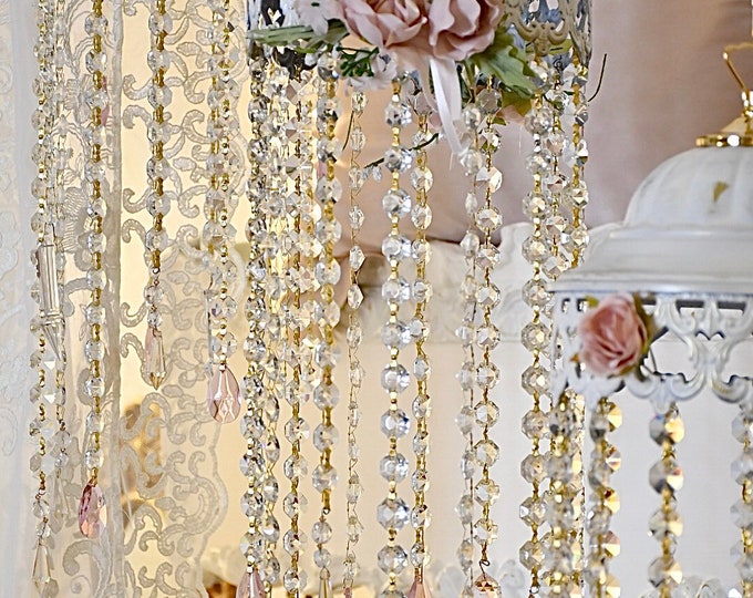 “ROSABELLE” crystal drops chandelier