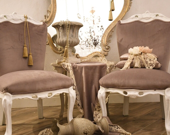Pair of antique 20th century armchairs “the ballerinas”