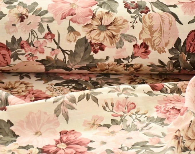 High Quality Shabby Chic Floral Fabric for Romantic Decor