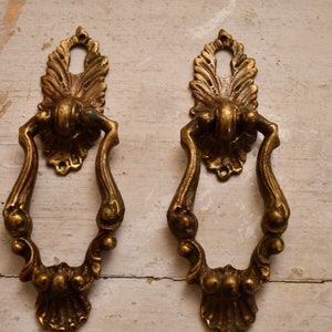 Set of 2 19th Century Pendulum Furniture/Door Handles