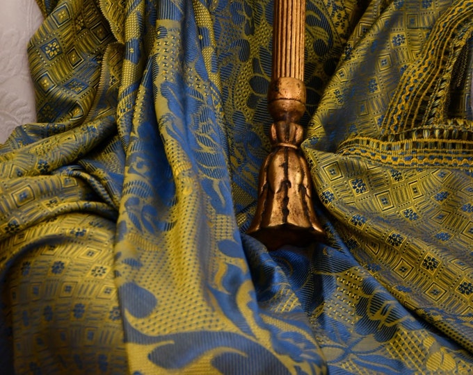 Gorgeous, antique 1800's bedspread, tapestry, curtain handmade in Italy