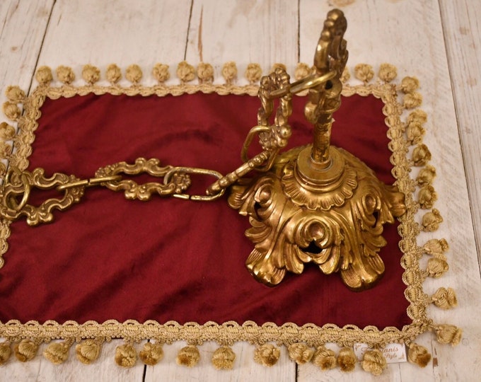 Antique chain with canopy for chandelier