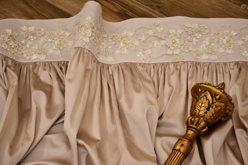 Curtain Renaisance Precious Satin Curtain in Precious Renaissance Silk “vittoria” Pink - Etsy