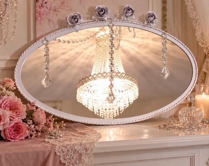 Mirror with Art Nouveau roses