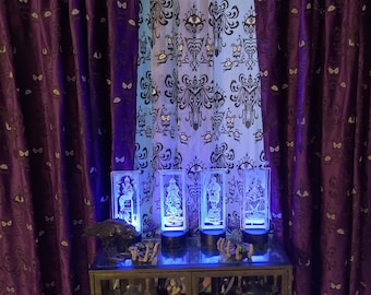 The Haunted Mansion Wallpaper Embroidered- NEW LIGHTER COLOR... See discription