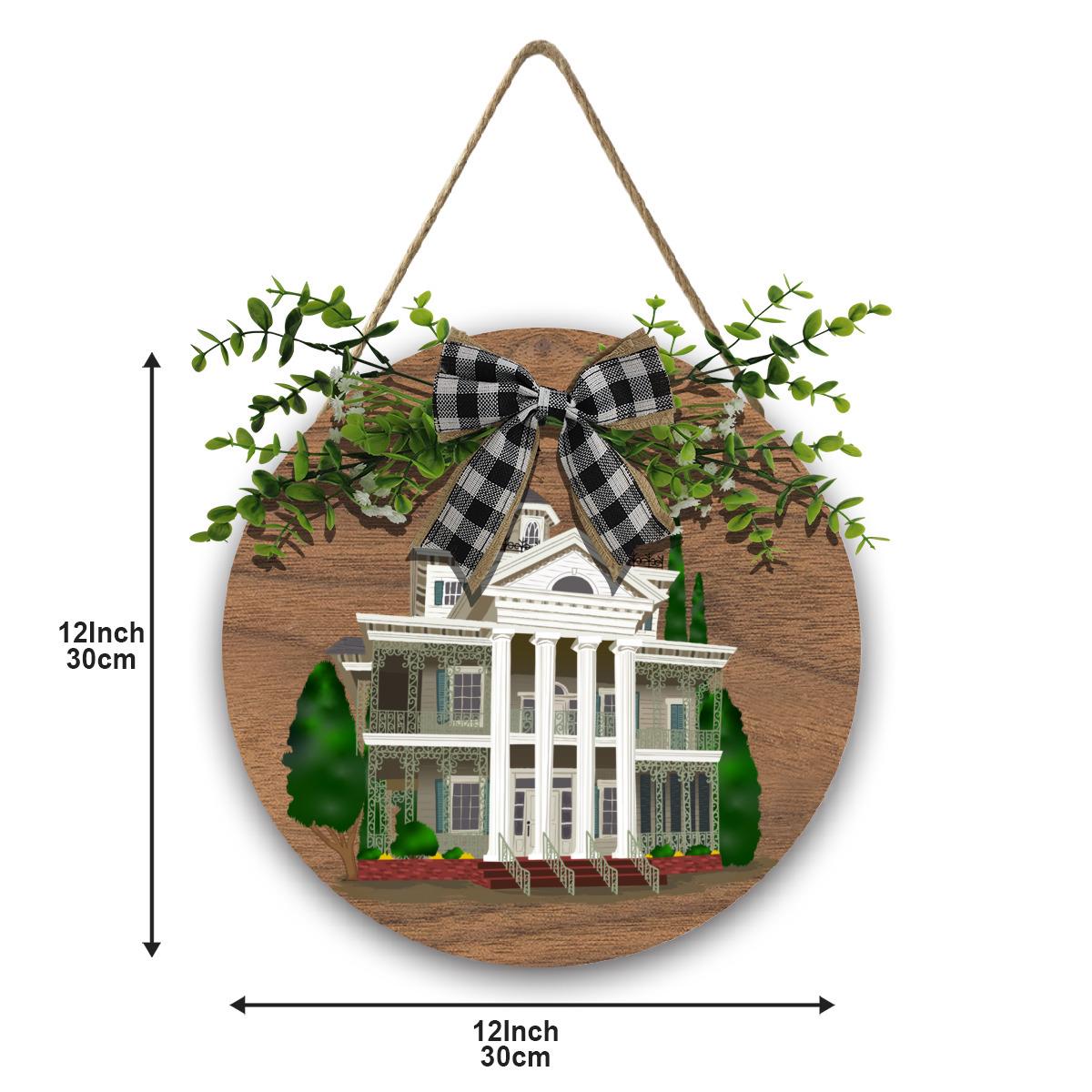 ディズニーランドの「ホーンテッドマンション」の木製ドアサイン