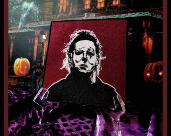 HALLOWEEN - MICHAEL MYERS- Glow in the Dark Patch 5"X 5" Iron On Patch