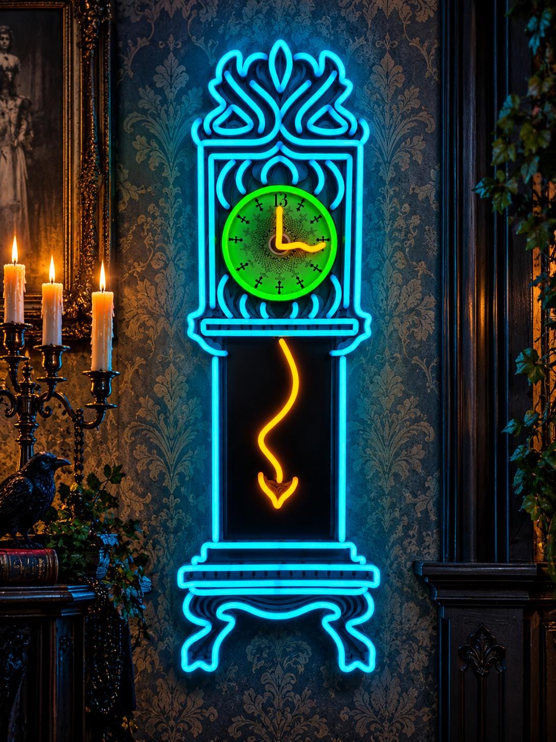 Haunted Mansion Clock 13 - Etsy