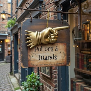 Chubby Flourish & Blotts pointing hands Ornament