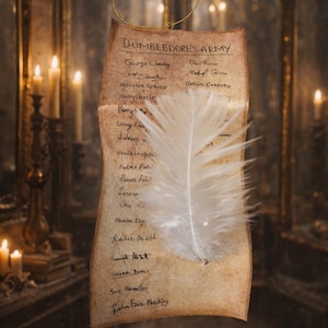 Dumbledore’s Army List ornament 2 versions