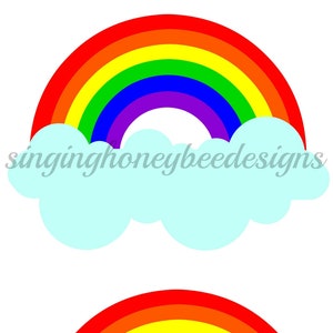 Rainbow digital image, rainbow digital download, rainbow clipart image, rainbow jpeg image, rainbow png image, rainbow DIY party decorations