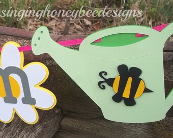 Garden party banner, daisy banner, Bloom banner, garden party birthday, spring baby shower, spring birthday party, gardening banner