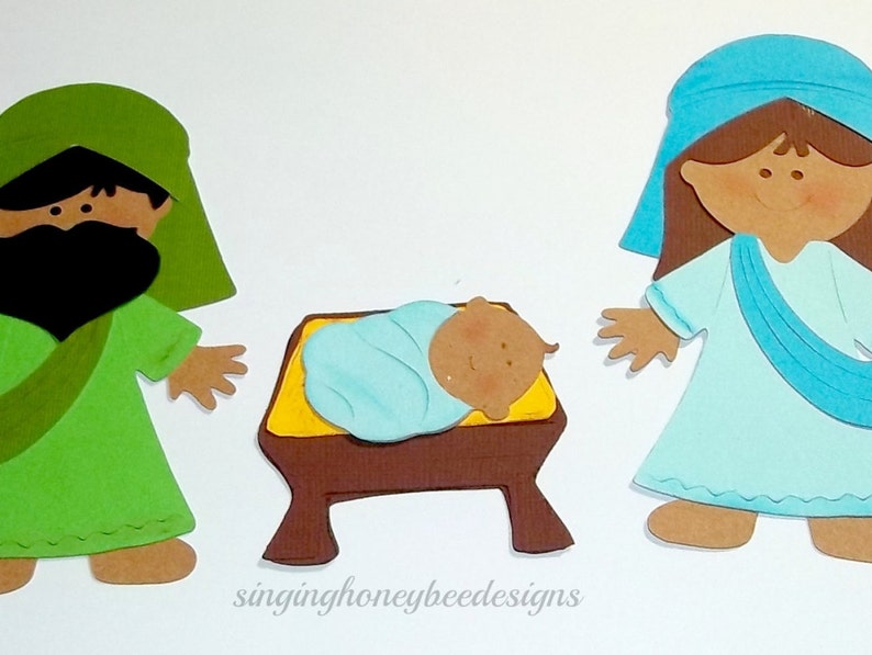 Christmas Nativity die cuts, Nativity diecuts, Nativity cutouts, Nativity embellishments, DIY Nativity craft, Christmas supplies image 2