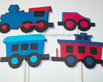 Choo choo train cake topper, Train Cake Topper, Train Birthday party, Train Decorations, Train Smash Cake, Choo choo train baby shower