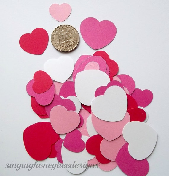 heart confetti, wedding heart confetti, Valentine party decor