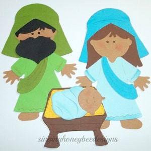 Christmas Nativity die cuts, Nativity diecuts, Nativity cutouts, Nativity embellishments, DIY Nativity craft, Christmas supplies image 3